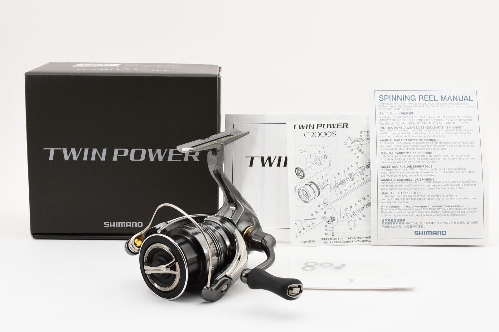 Shimano 24 Doppio Potenza C2500SXG Spinning Mulinello Vicino Mint Da Japan #1994